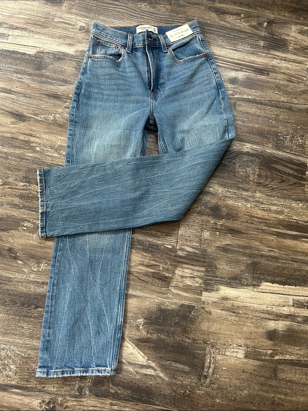 Abercrombie & Fitch Light Blue Straight Leg Jeans